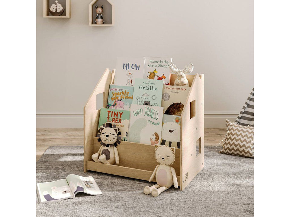 BusyKids Montessori bookshelf in children's room