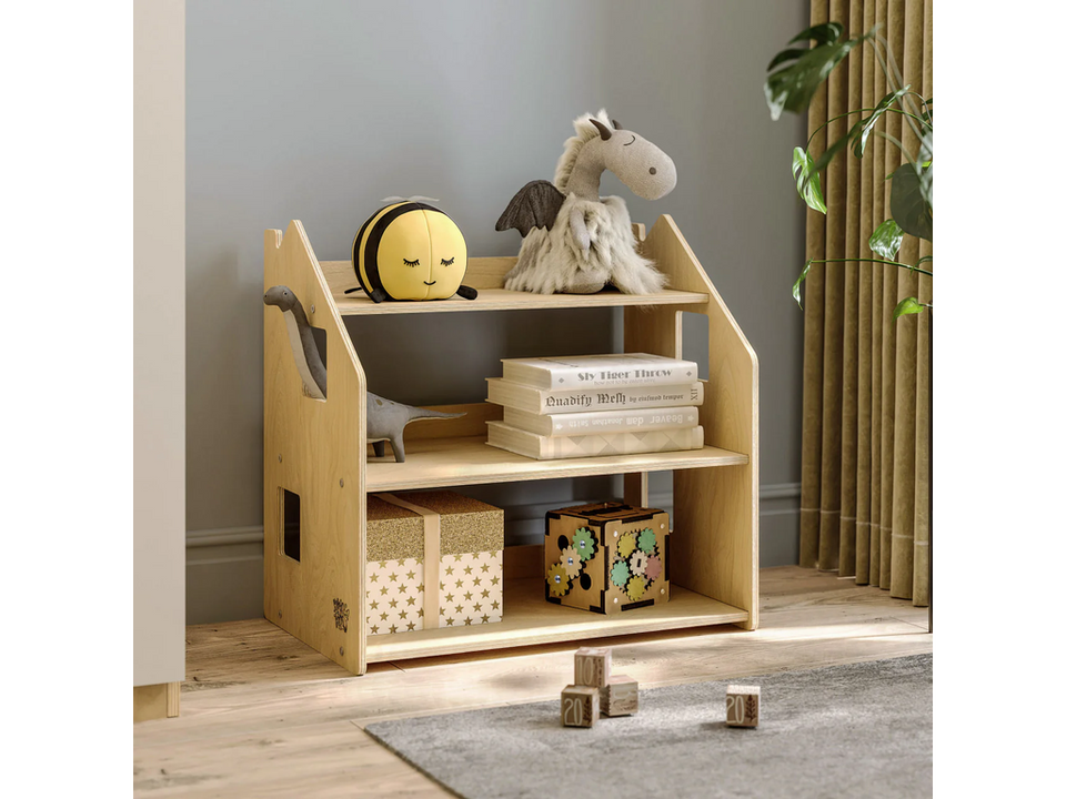 BusyKids toy storage shelf children's room