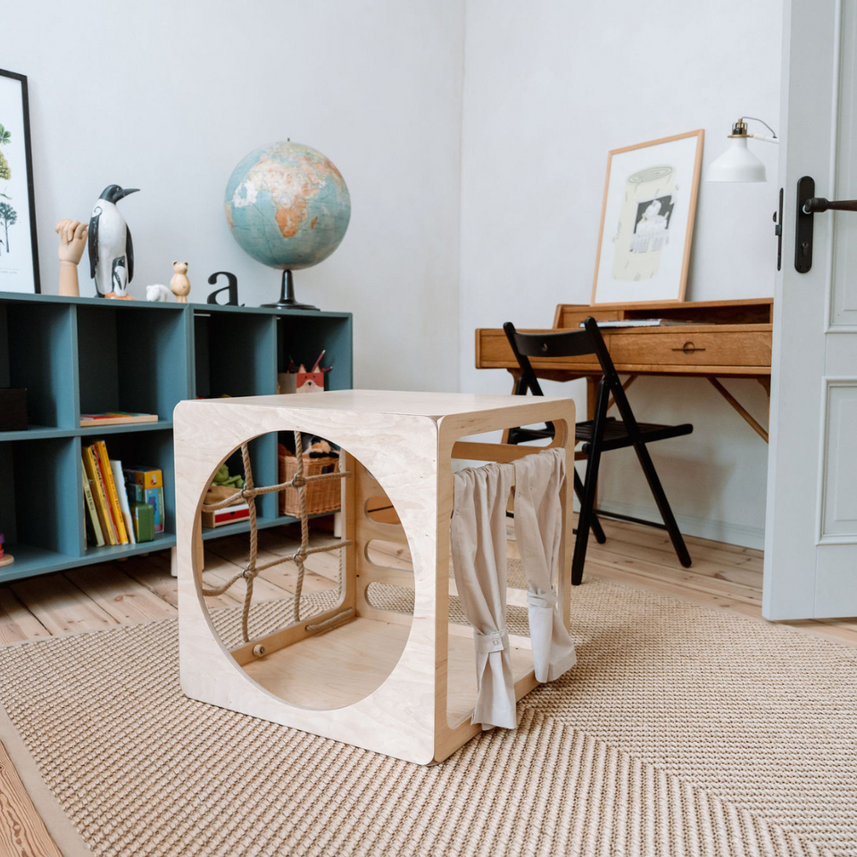 CUBITRI® Climbing Play Cube With Wooden Window