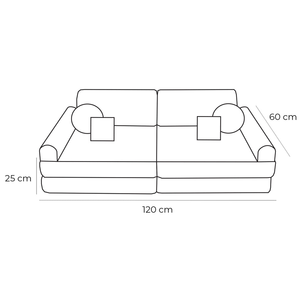 Medium Modular Sofa for Kids - Bearly Cream