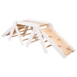 Pikler Triangle with Slide & Climbing Frame – White | MeowBaby