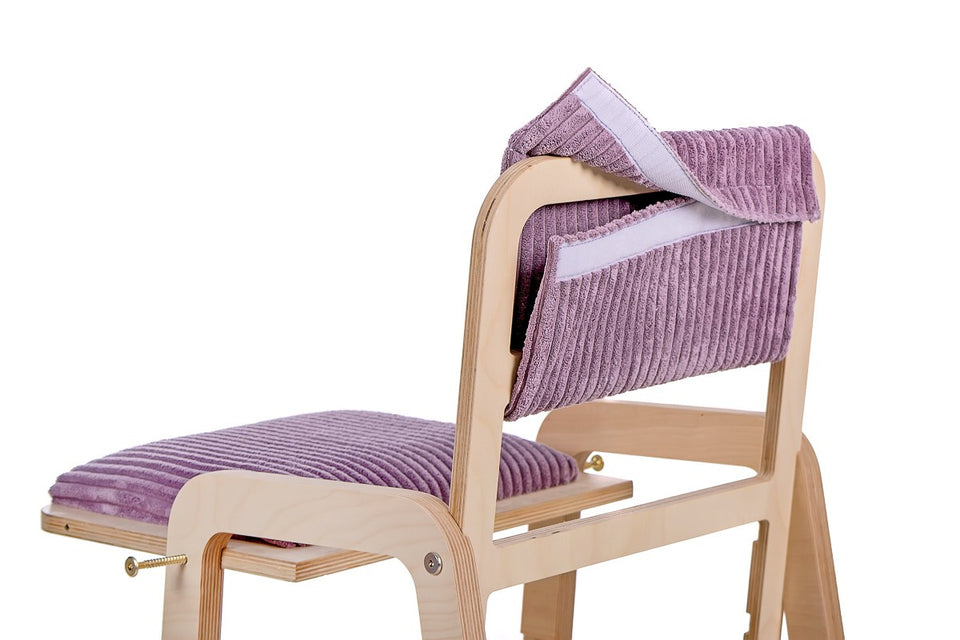 Adjustable Children Montessori Table and Chair Set Julle - Cannon Pink