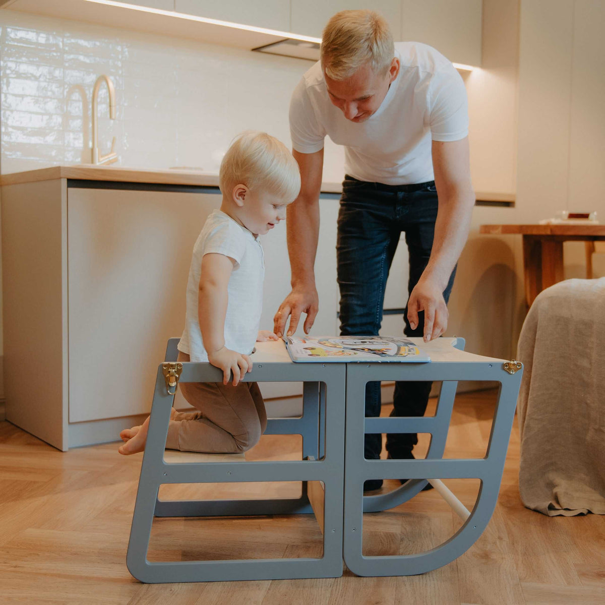 Transformable Kitchen Tower - Sleekstep, Convertible 2-in-1