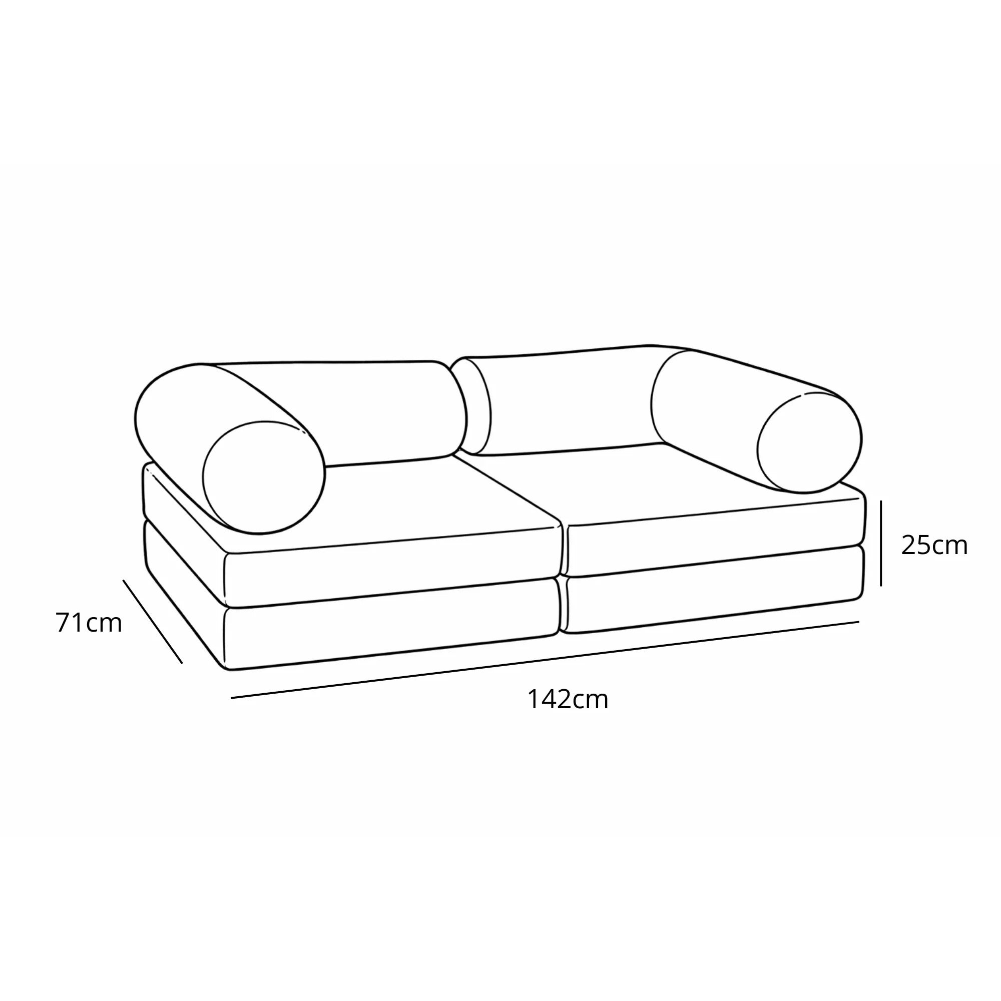 HoneyHug Soft Modular Sofa for Children – Cow