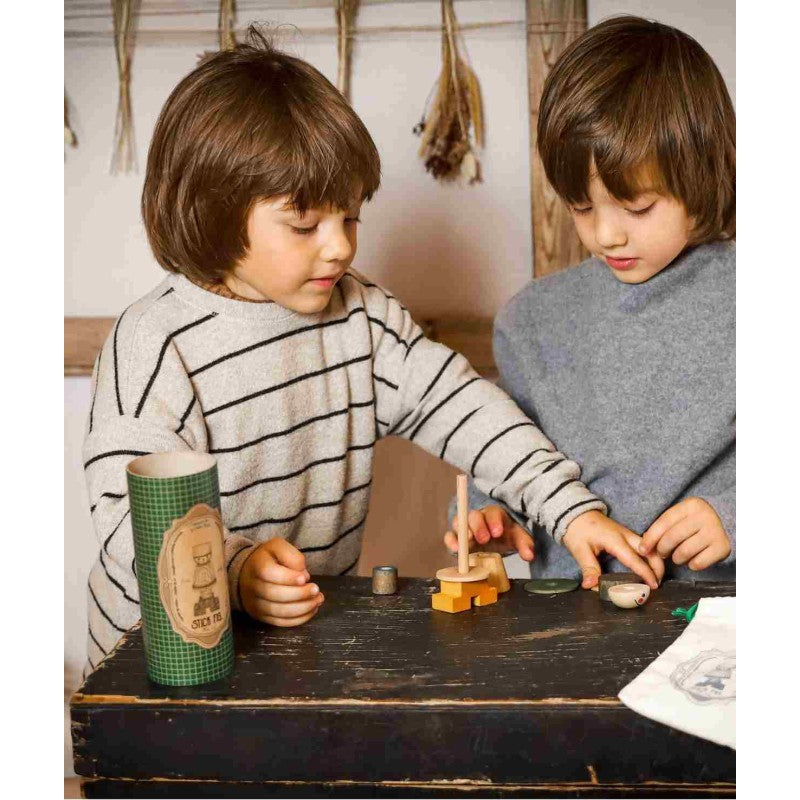 LALA Stick Figure Puzzle - Red