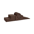 MeowBaby Aesthetic Soft Play Set - 4 Pieces - Brown