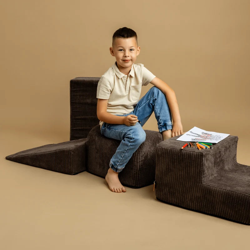 Corduroy Shape Set with 4 Elements - Ecru
