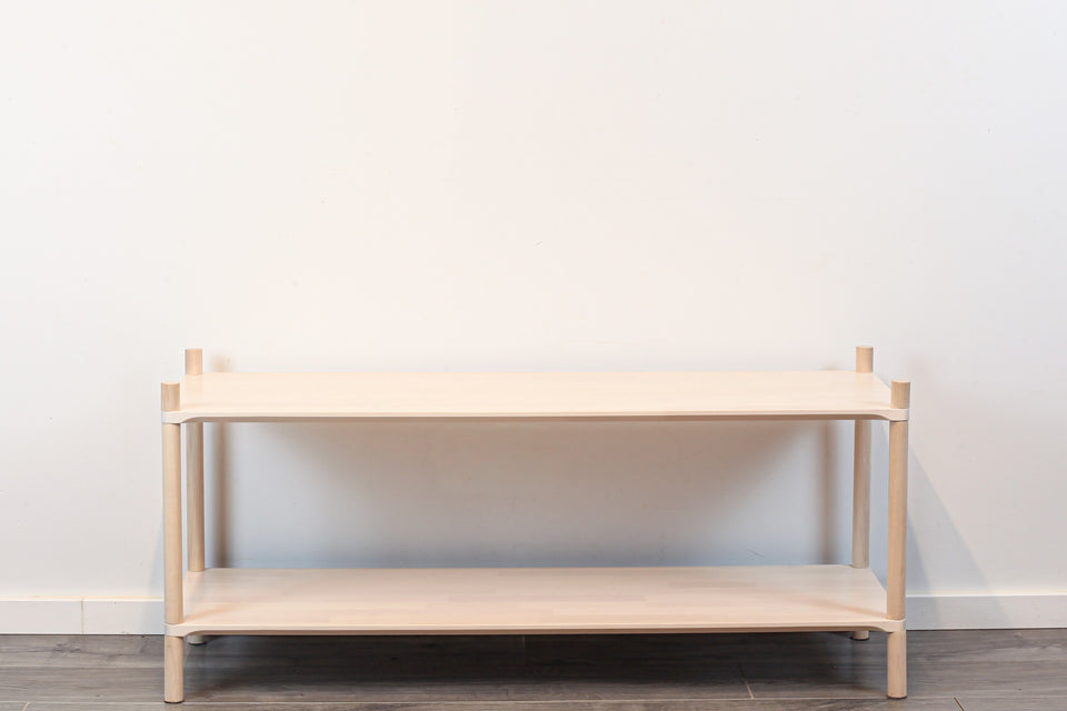 Montessori-Inspired Wooden Shelving Unit Large, 2 Shelves