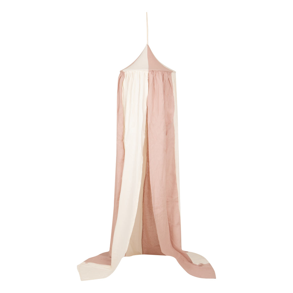 Organic Cotton and Linen Canopy - Powder Pink
