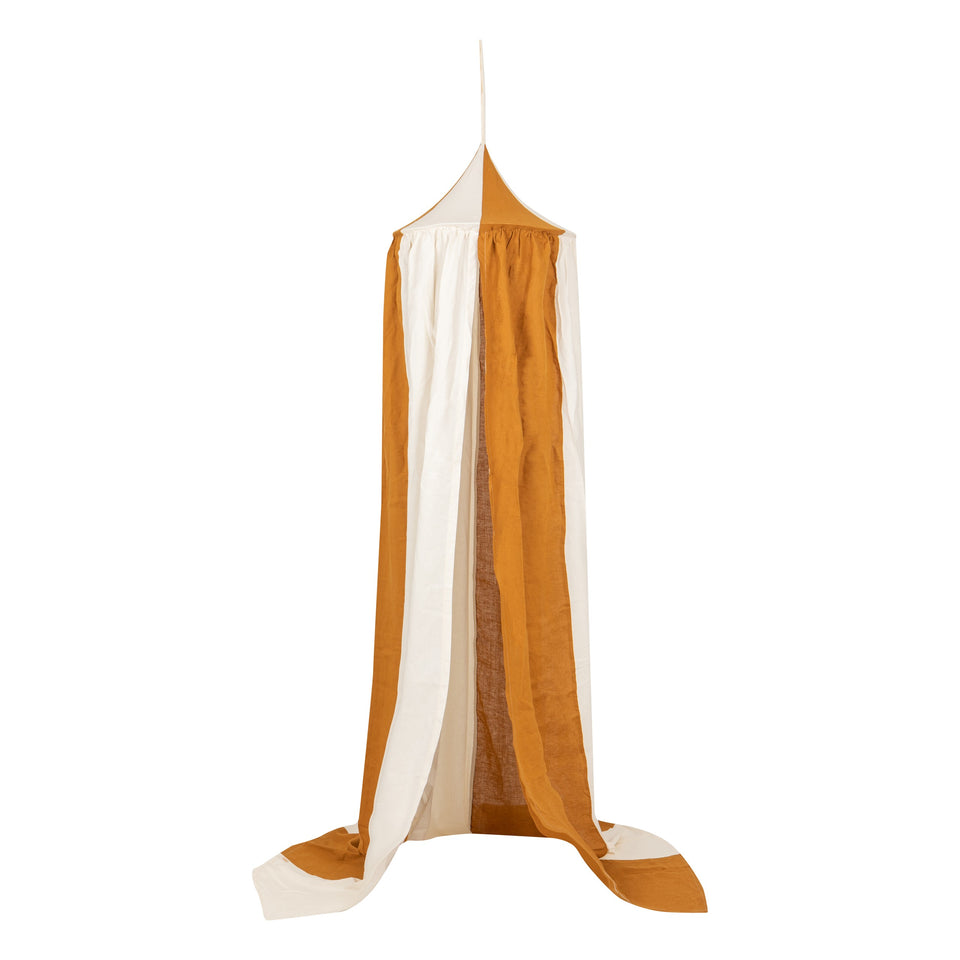 Organic Cotton and Linen Canopy - Caramel Circus