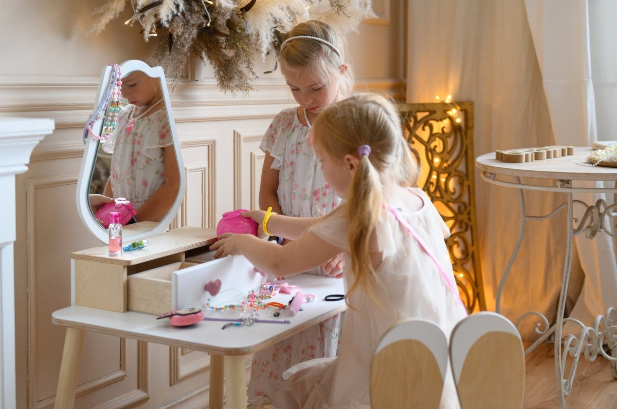 Princess Beauty Table and Chair with Mirror - Tulip