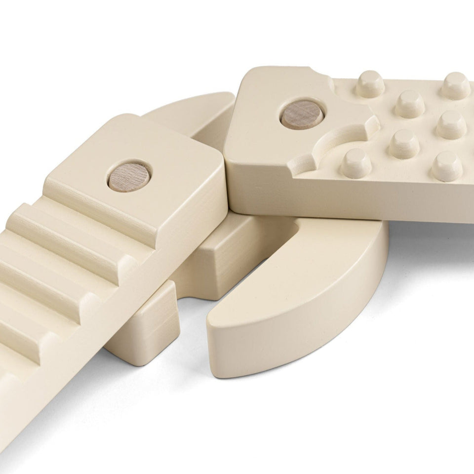 TipiToo® Small Balance Beam 3 Piece Set - White Rope