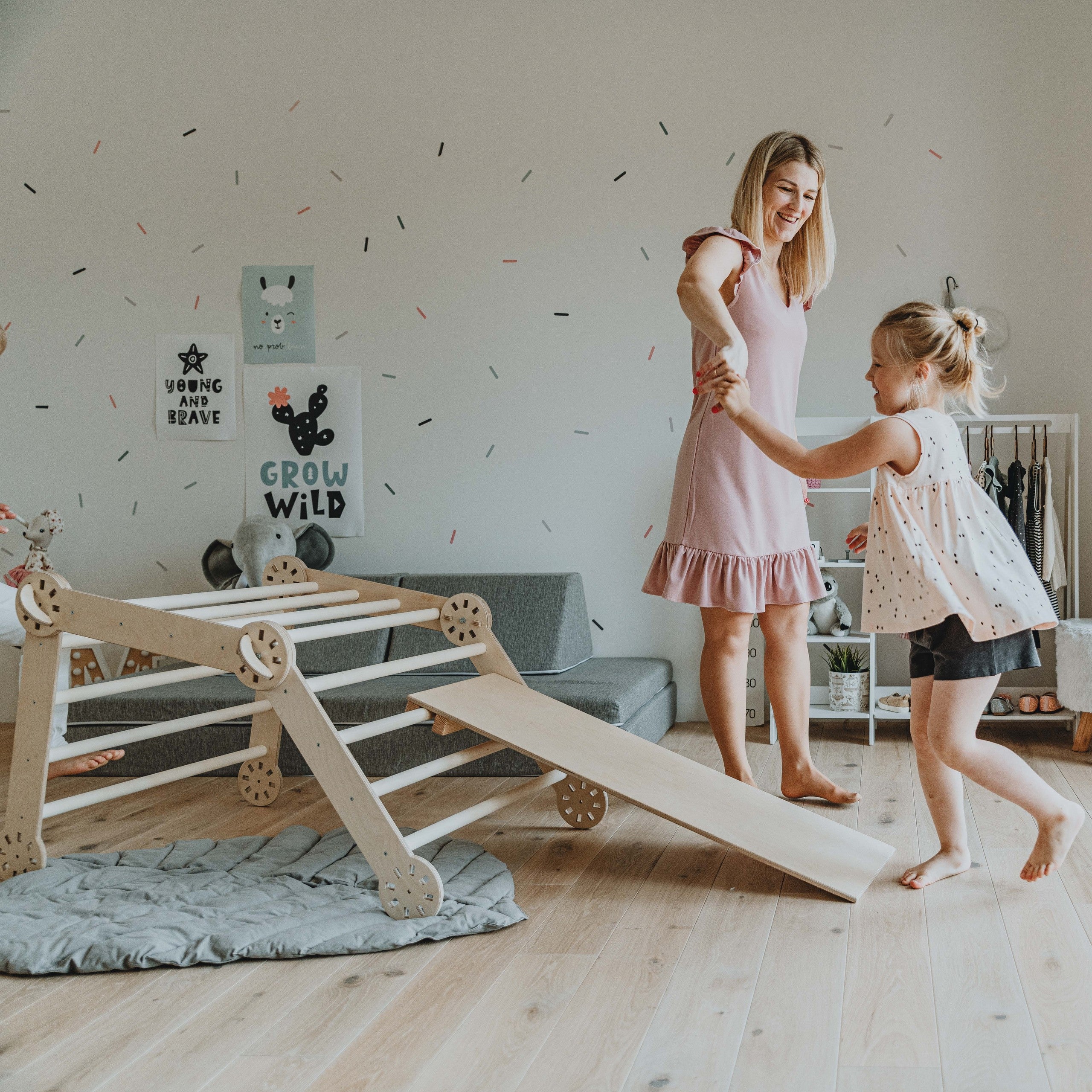 Transformable Montessori Climber With Ramp