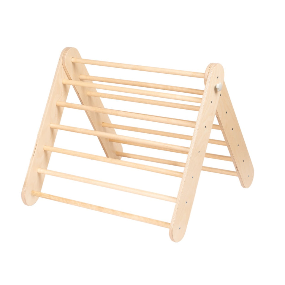 Pikler Triangle Climber with Swedish Wall Add-On (Ages 6m–7y)